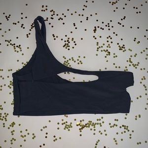 One-Shoulder Cut-Out Bikini Top